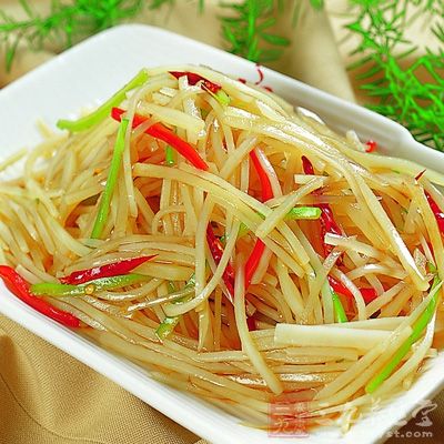 酸辣土豆絲的制作方法