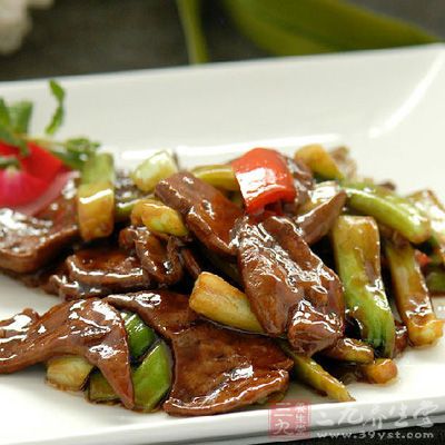 家常炒豬肝的制作方法
