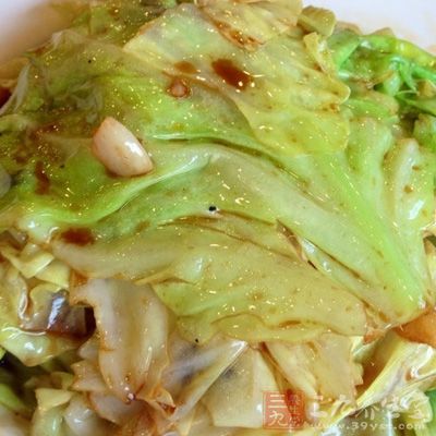 自制炝炒圓白菜的制作方法