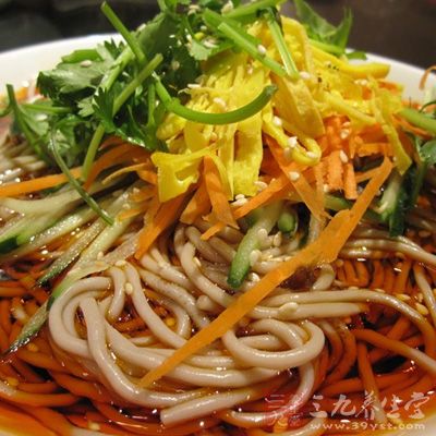 雞絲荞麥面的制作方法