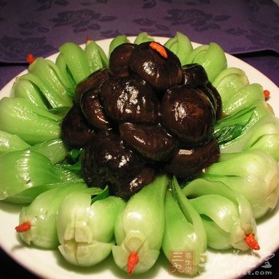 家常香菇油菜的制作方法