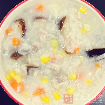 自制香菇雞肉粥的制作方法