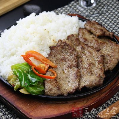 黑椒牛排飯的制作方法