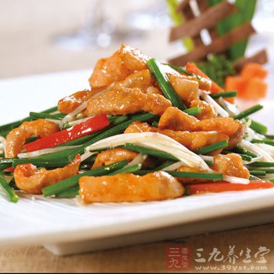 韭菜花肉絲的制作方法