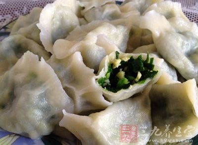 韭菜雞蛋餃子的制作方法