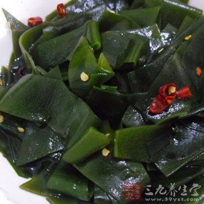 荷蘭豆拌海帶健康提示
