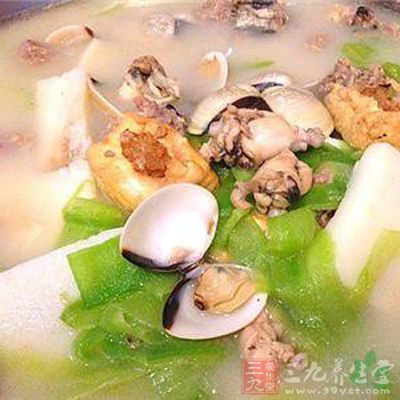南瓜蝦皮湯