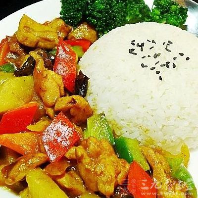 家常咖喱雞肉飯的制作方法