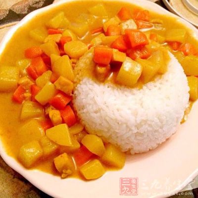 咖喱雞肉飯的制作方法