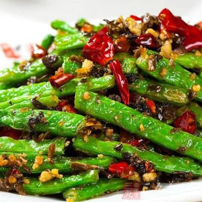 干煸四季豆的做法