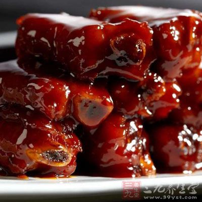 糖醋排骨(補充優質蛋白質、脂肪)