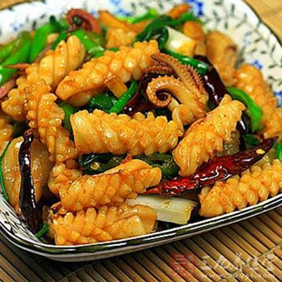 爆鱿魚卷健康提示