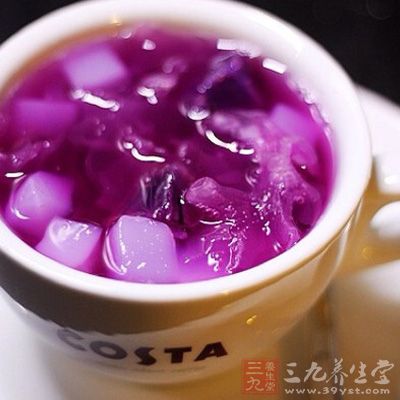 紫薯銀耳湯的制作方法