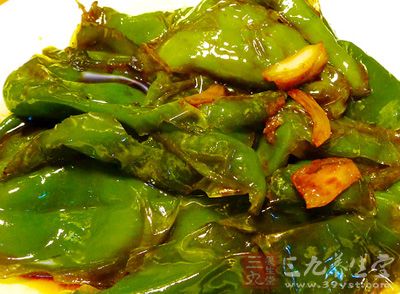 豆豉虎皮青椒的制作方法