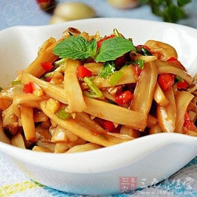 香辣杏鮑菇絲，香辣可口