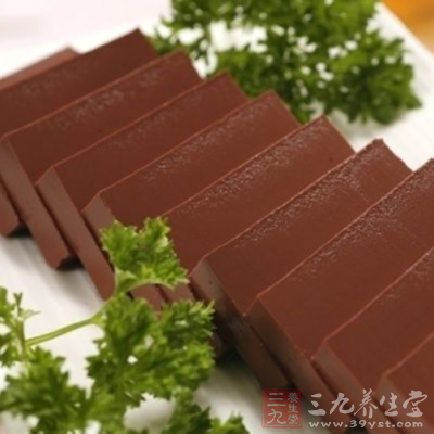 豬血淋去水份