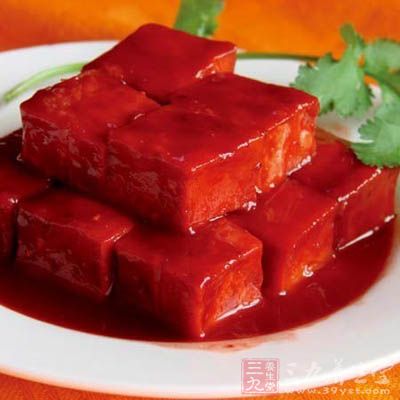 素燒紅豆腐