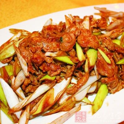 蔥爆羊肉，味道很香