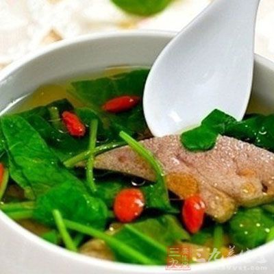 枸杞豬肝湯