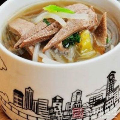 銀芽豬肝湯