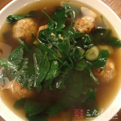 鮮蝦丸菠菜湯 鮮蝦丸菠菜湯