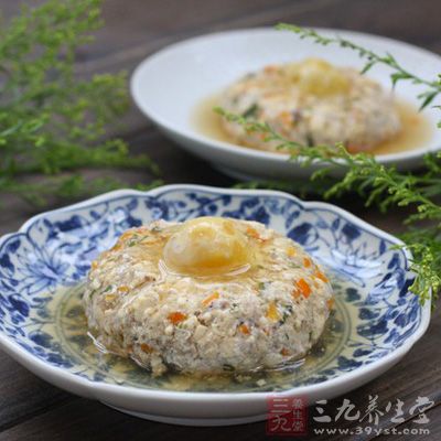 鹹蛋豆腐蒸肉餅