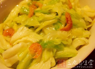 清炒蝦米卷心菜 清炒蝦米卷心菜