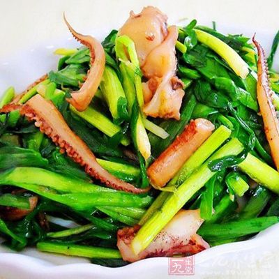 鱿魚炒韭菜