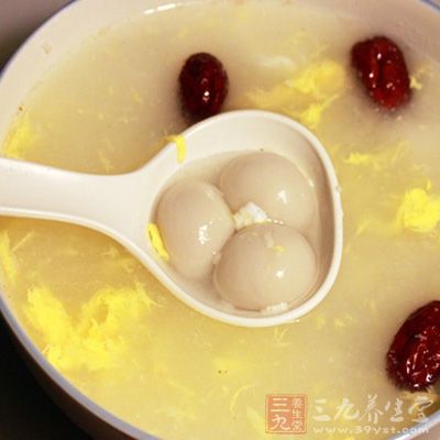 酒釀圓子雞蛋羹的制作方法