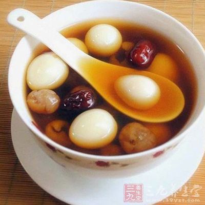 鹌鹑蛋炖桂圓