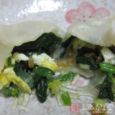 菠菜素餡餃子