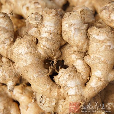 生姜具有散寒發汗、解表祛風作用
