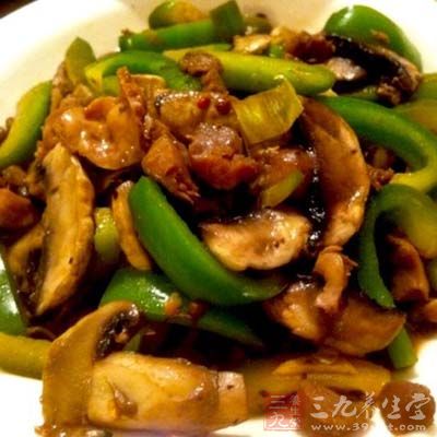 尖椒炒雞肫