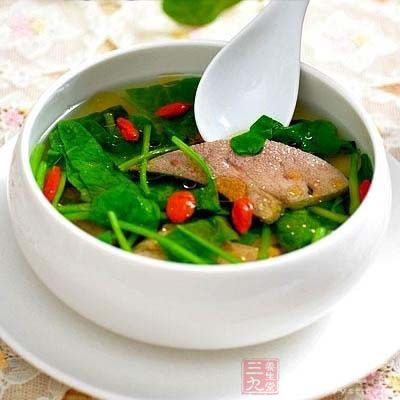 豬肝枸杞子湯