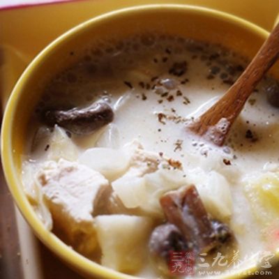 雞肉豆奶味噌湯