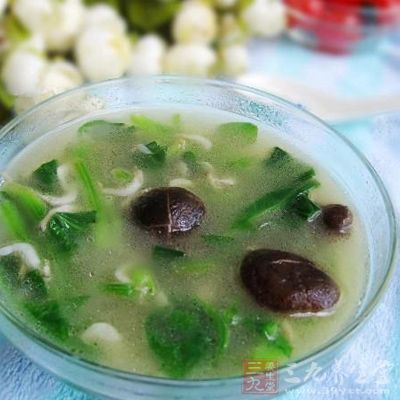 冬菇菠菜減肥湯
