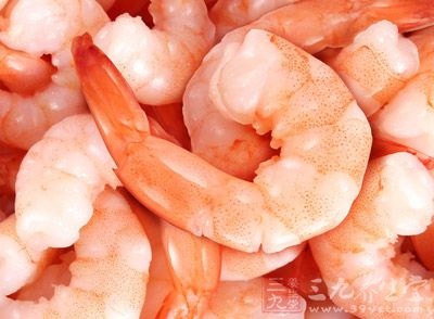 蝦含有豐富的鉀、碘、鎂、磷等微量元素和維生素A等成分