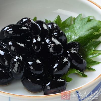 又名烏豆、黑豆，味甘性平