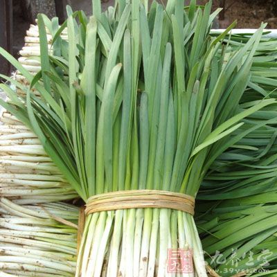 古人稱韭菜為“壯陽草”，可防治陽萎、多尿、腰痛、腿軟等腎氣虛症