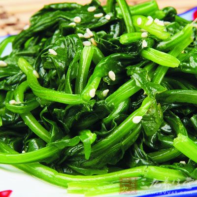 　春天裡吃食的菜蔬還有菠菜，菠菜一年四季都有，但以春季為佳