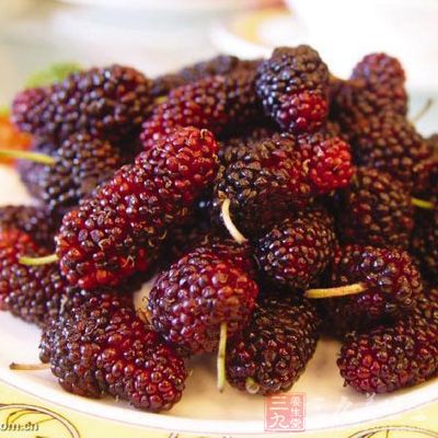 白裡透紅桑椹湯原料桑椹