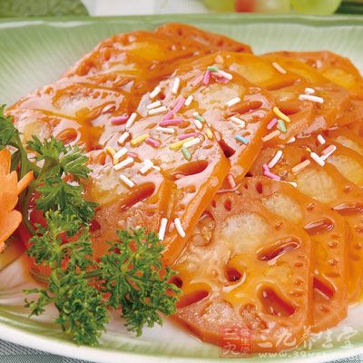 養顏補血糯米藕是用藕和糯米作為主料制成