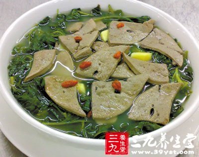 豬肝枸杞子湯