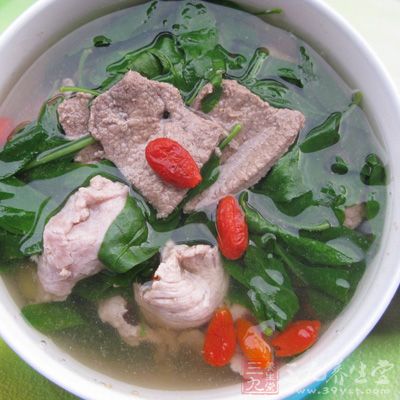 豬肝100克,枸杞子50克 豬肝100克,枸杞子50克