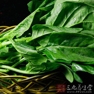 菠菜能清理人體腸胃裡的熱毒，防治便秘