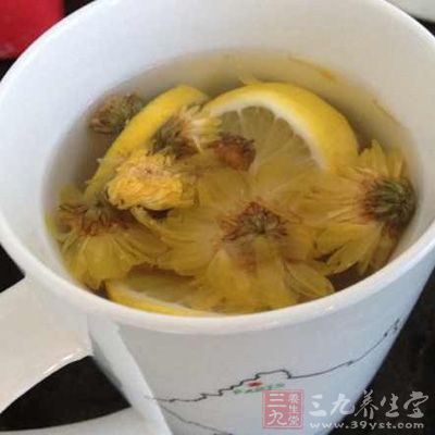 菊花檸檬蜂蜜飲