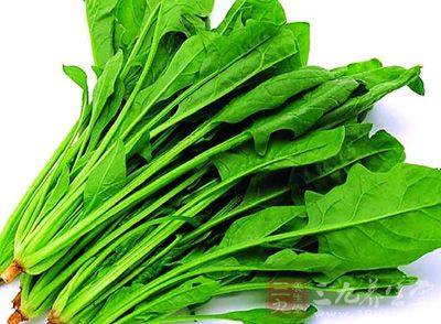 菠菜富含膳食纖維，能增加胃腸蠕動