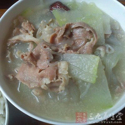 羊肉冬瓜湯很美味