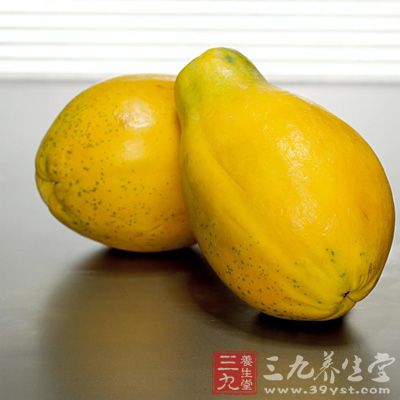木瓜是一種比較常見的蔬果 木瓜是一種比較常見的蔬果