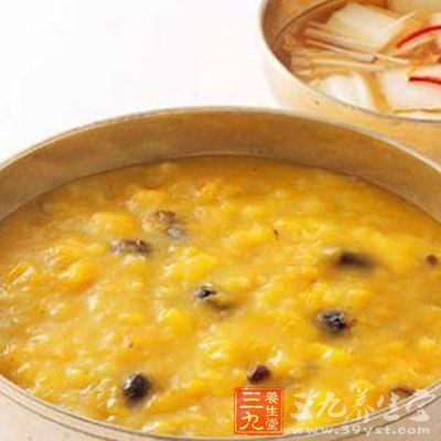 果仁玉米粥+雞蛋肉松三文治 果仁玉米粥+雞蛋肉松三文治